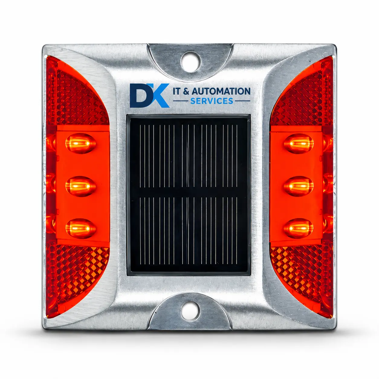 Aluminium reflective road stud supplied by DK IT AND AUTOMATION SERVICES